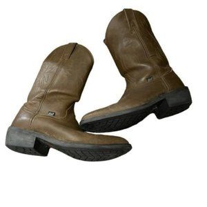 Just In Case Cowboy Boots In Saddle Brown